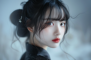妆造发型唯美彩妆摄影图