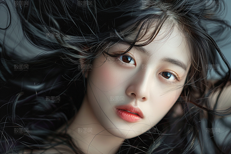妆造发型彩妆美妆造型摄影图