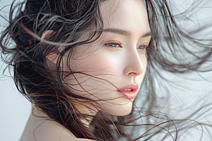 妆造发型美妆彩妆摄影图