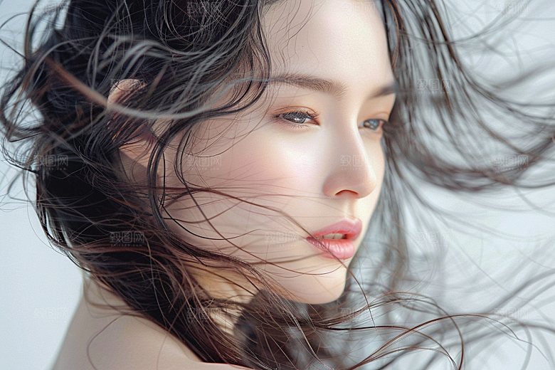 妆造发型美妆彩妆摄影图
