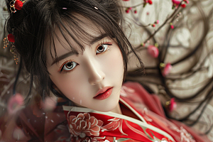 妆造发型艺术彩妆摄影图