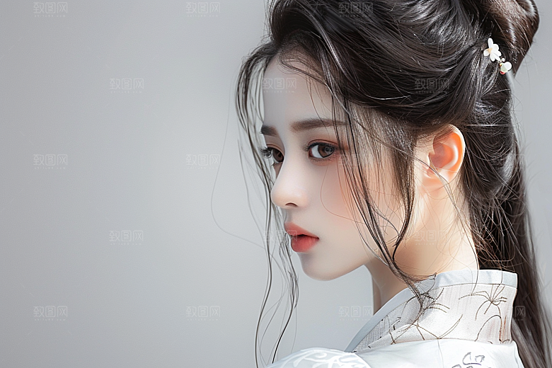 妆造发型高清美妆造型摄影图