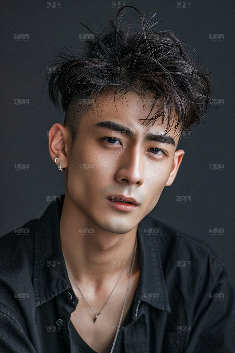 妆造发型高清写真摄影图