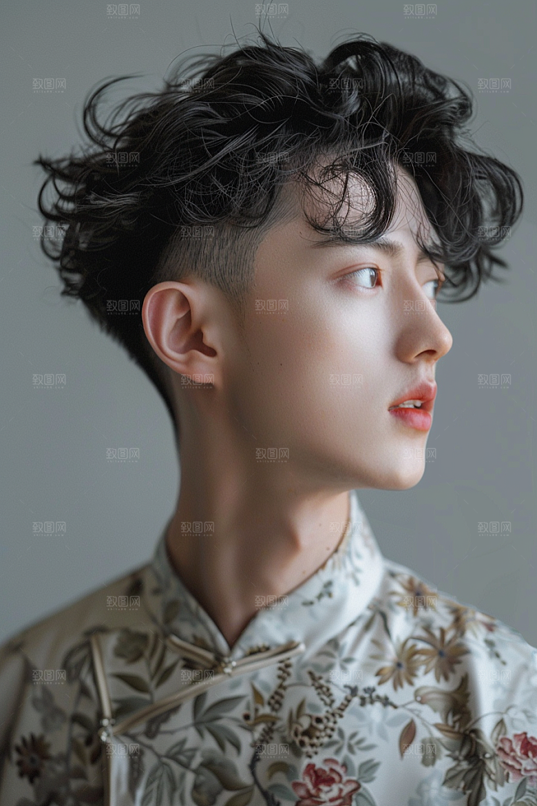 妆造发型高清写真摄影图