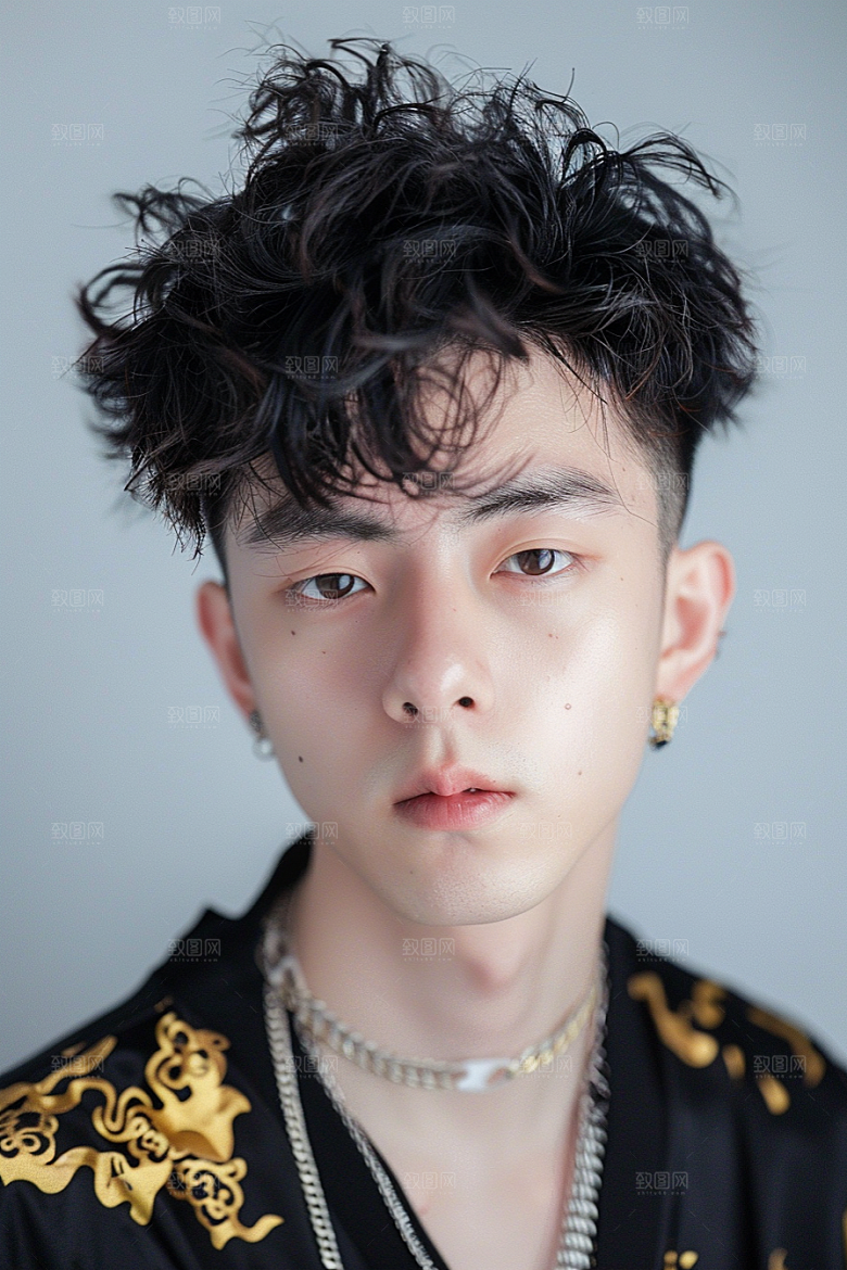 妆造发型美妆造型写真摄影图