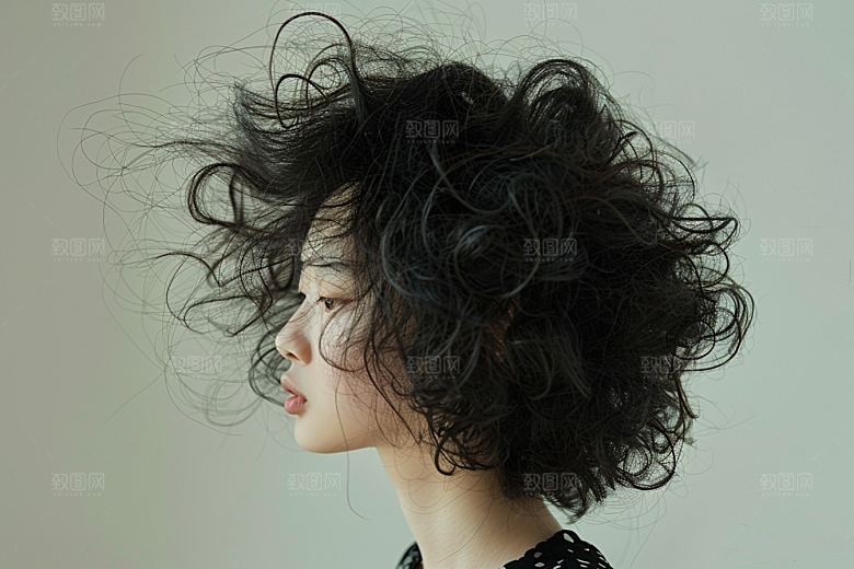 妆造发型美妆造型人物摄影图