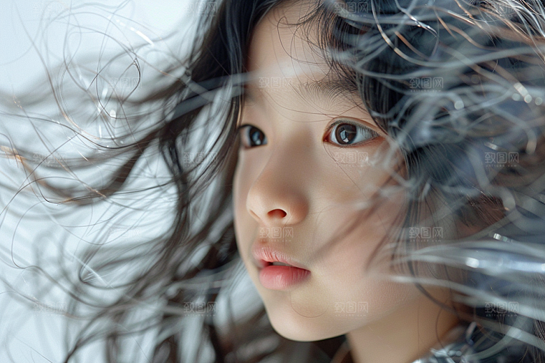 妆造发型唯美人物摄影图