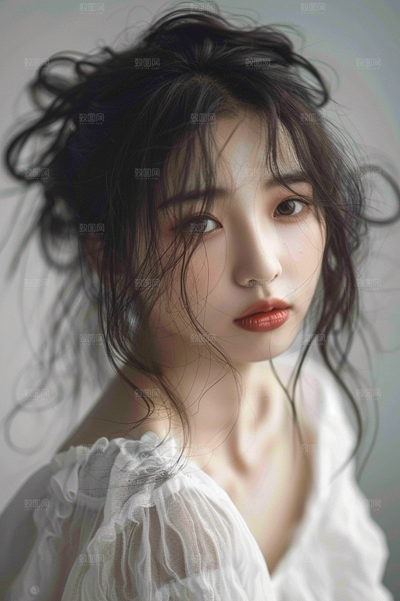 妆造发型彩妆高清摄影图