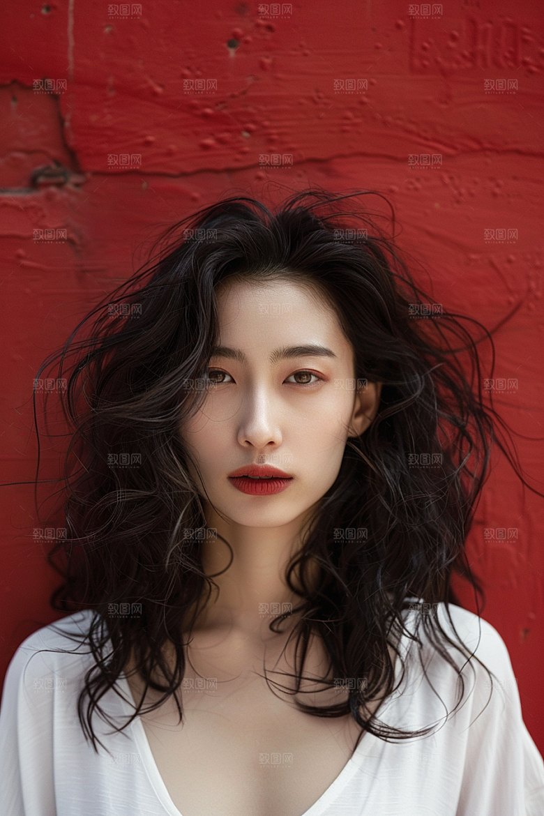 妆造发型肖像彩妆摄影图