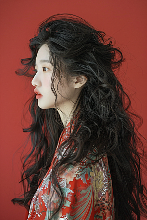 妆造发型美妆高清摄影图