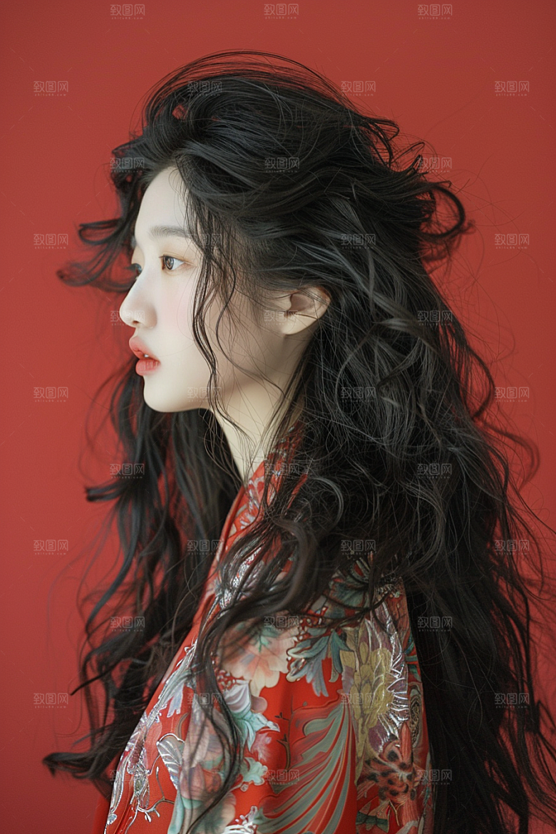妆造发型美妆高清摄影图