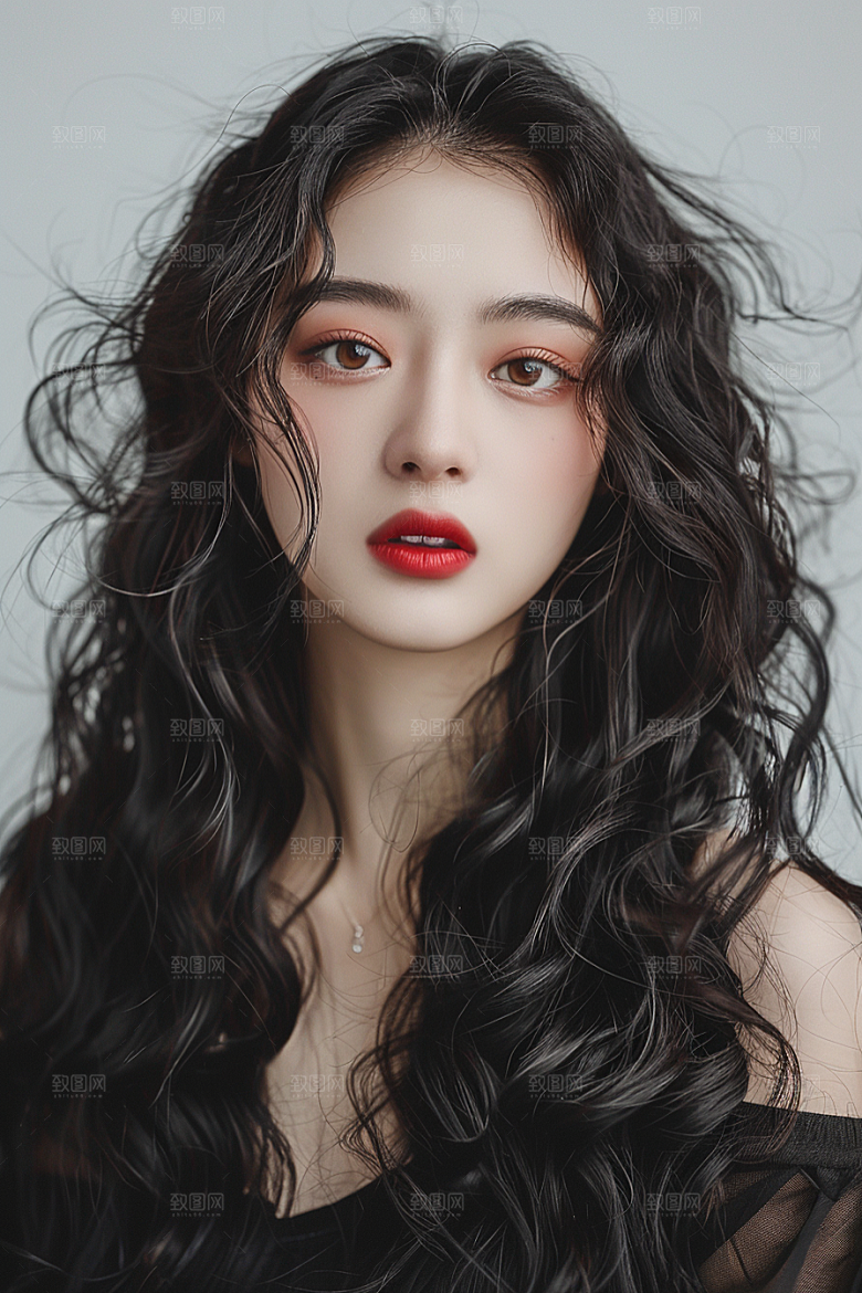 妆造发型艺术高清摄影图