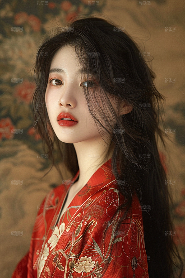 妆造发型美妆造型高清摄影图