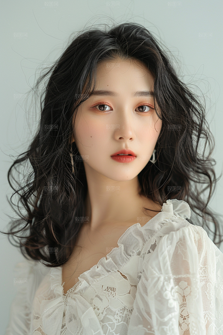 妆造发型艺术发型唯美摄影图