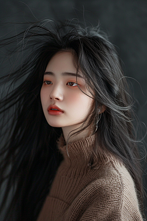 妆造发型高清写真摄影图