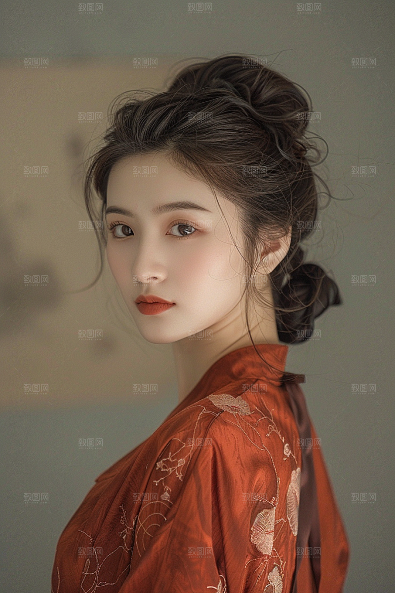 妆造发型艺术美妆摄影图