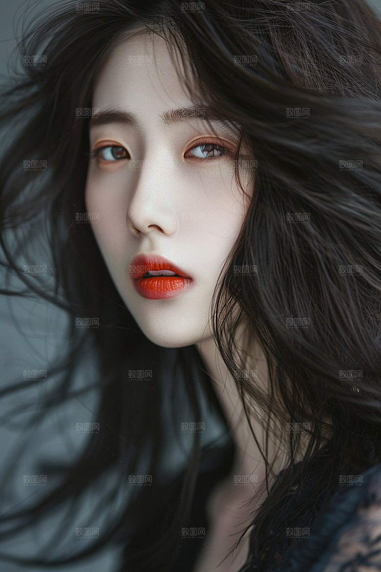 妆造发型彩妆艺术摄影图