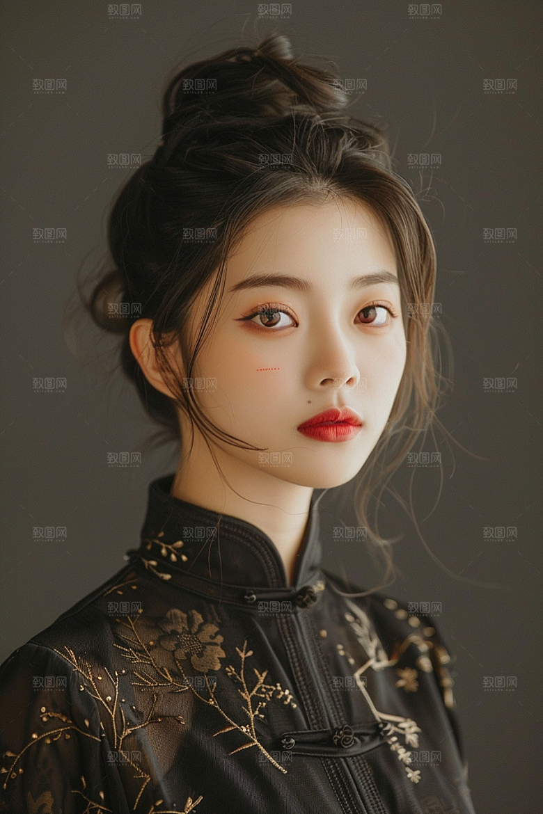 妆造发型彩妆美妆造型摄影图