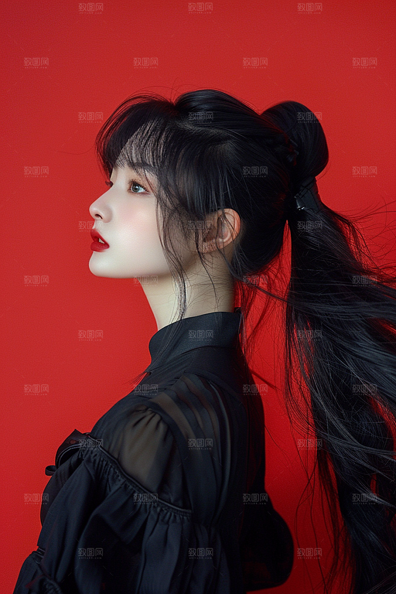 妆造发型高清艺术摄影图