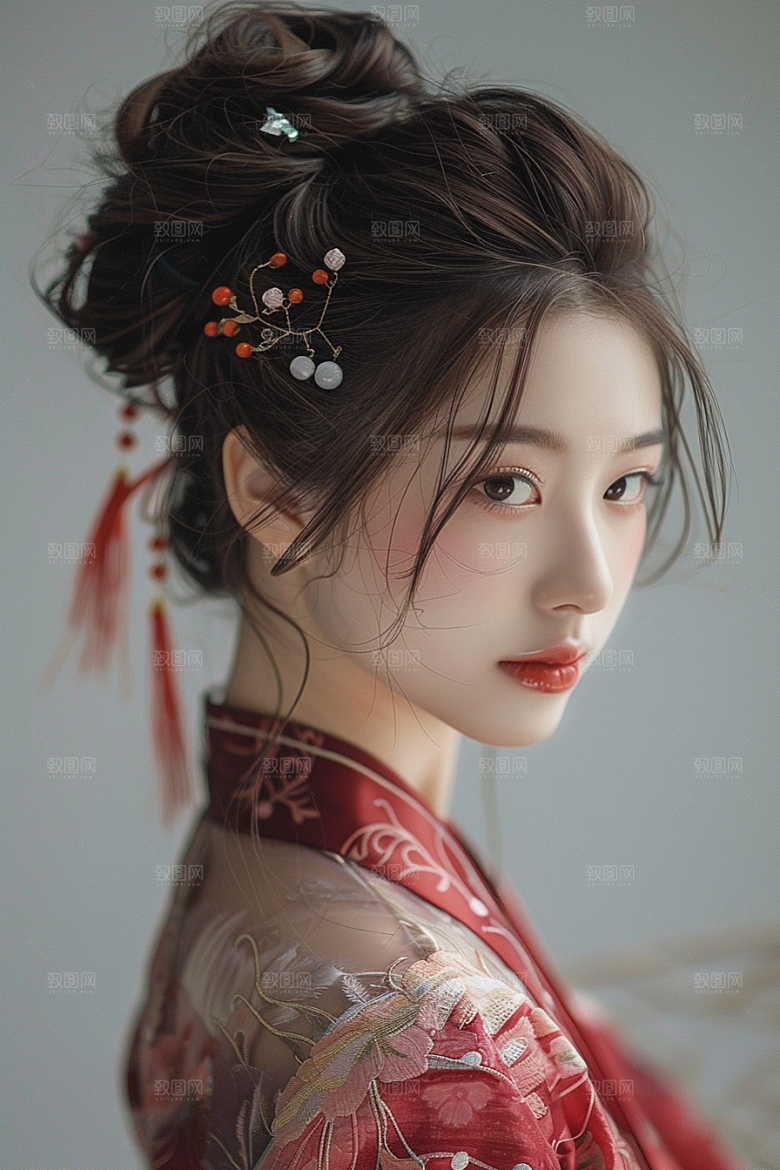 妆造发型写真艺术摄影图