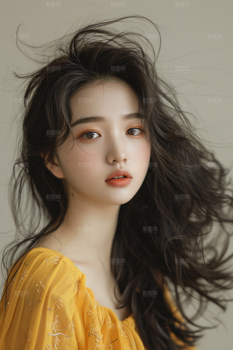 妆造发型艺术美妆造型摄影图