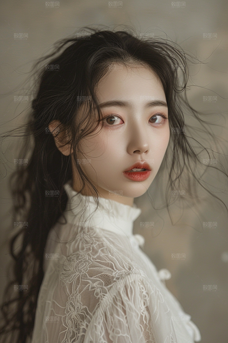 妆造发型艺术高清摄影图