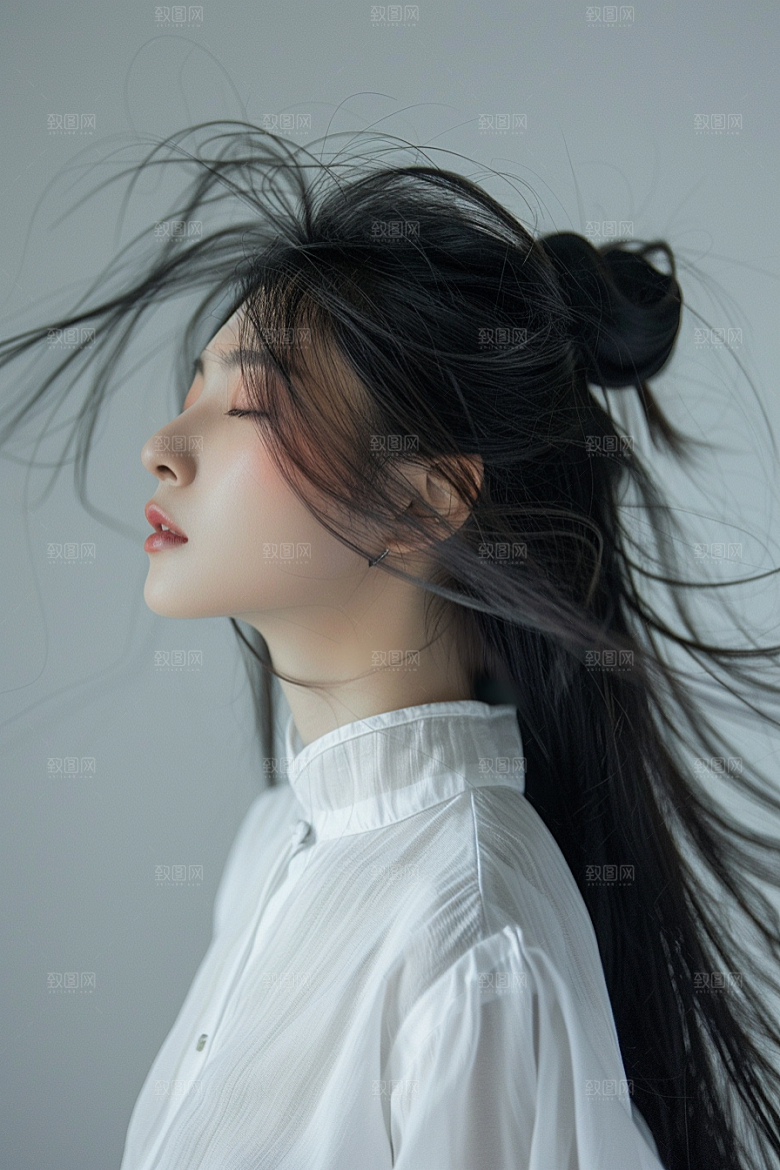 妆造发型彩妆唯美摄影图