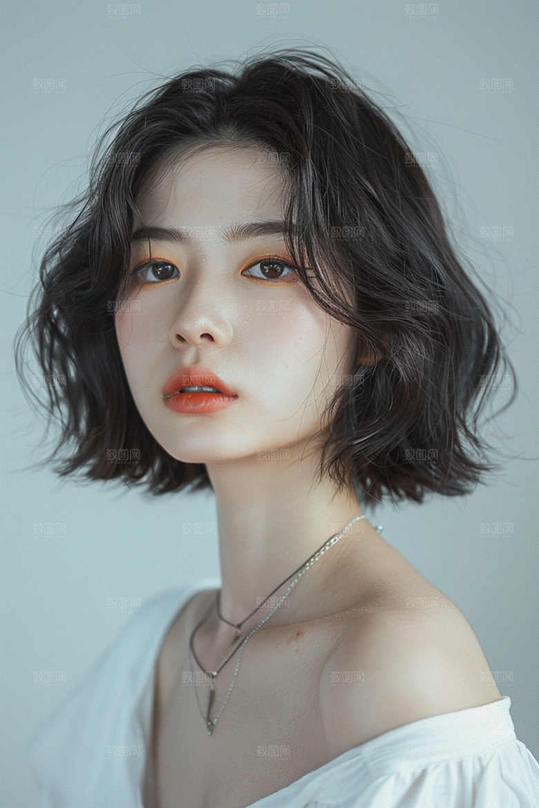 妆造发型美妆写真摄影图