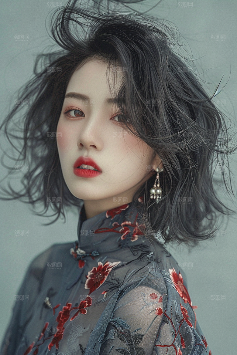 妆造发型美妆造型艺术发型摄影图
