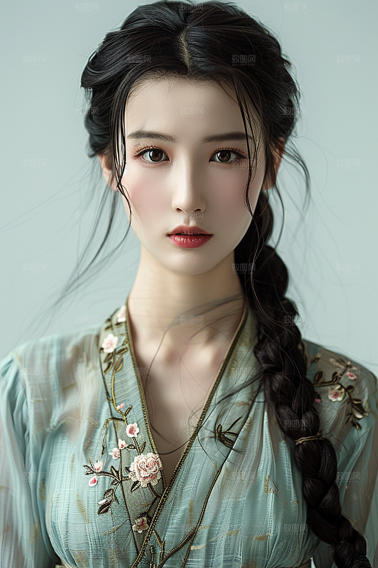 妆造发型艺术发型人物摄影图