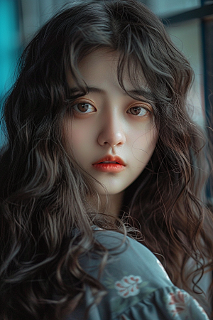 妆造发型肖像艺术摄影图