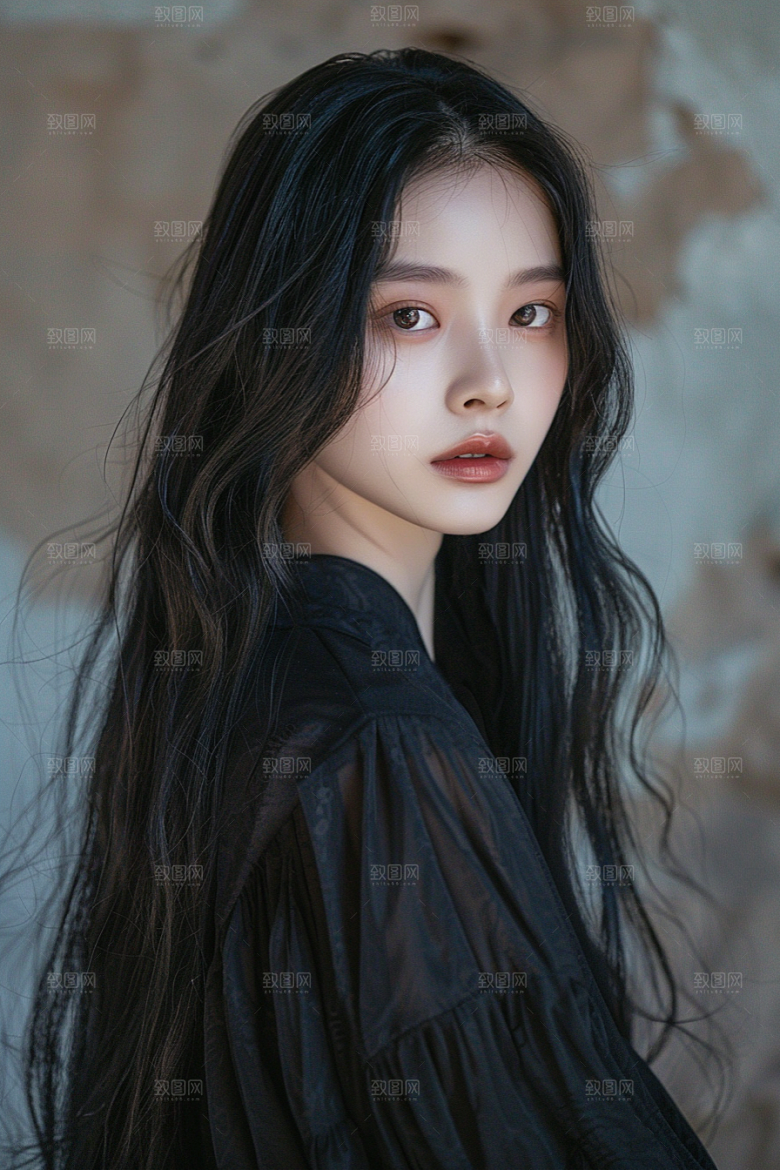 妆造发型彩妆艺术摄影图