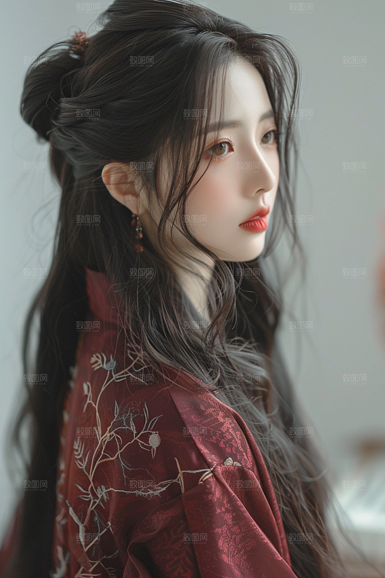 妆造发型美妆肖像摄影图