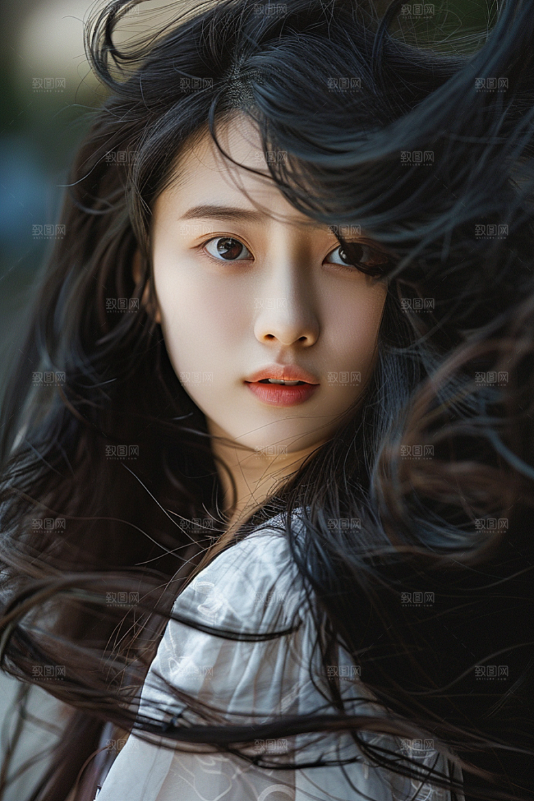 妆造发型美妆造型彩妆摄影图