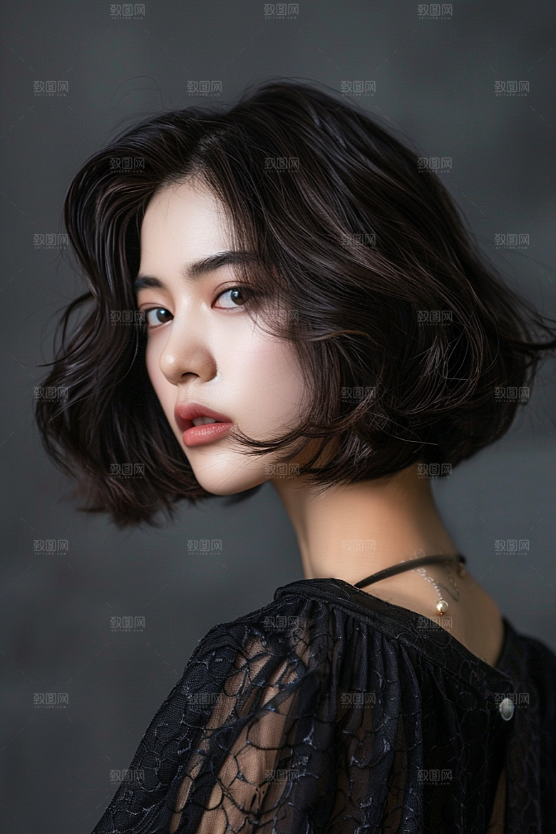 妆造发型艺术肖像摄影图