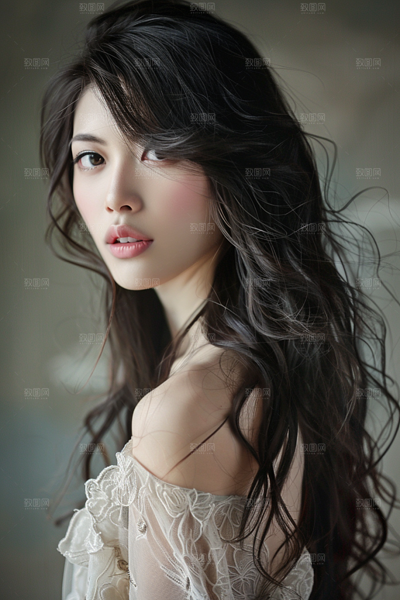 妆造发型彩妆肖像摄影图