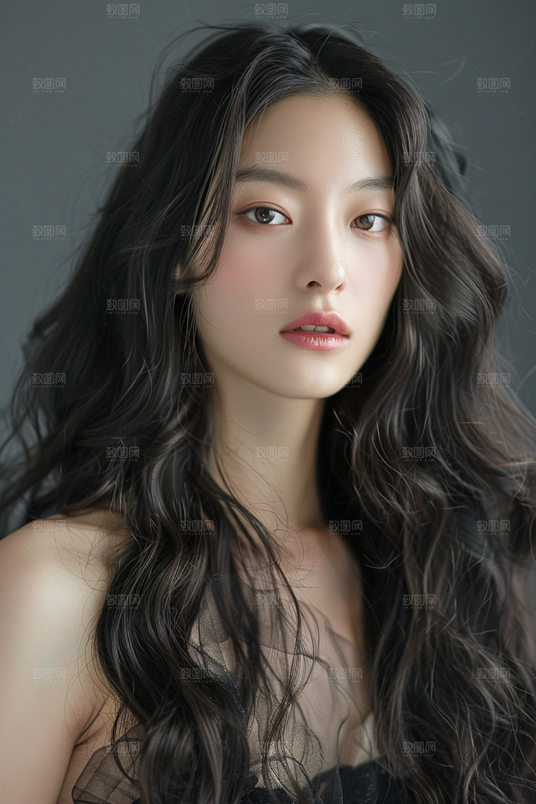 妆造发型肖像写真摄影图