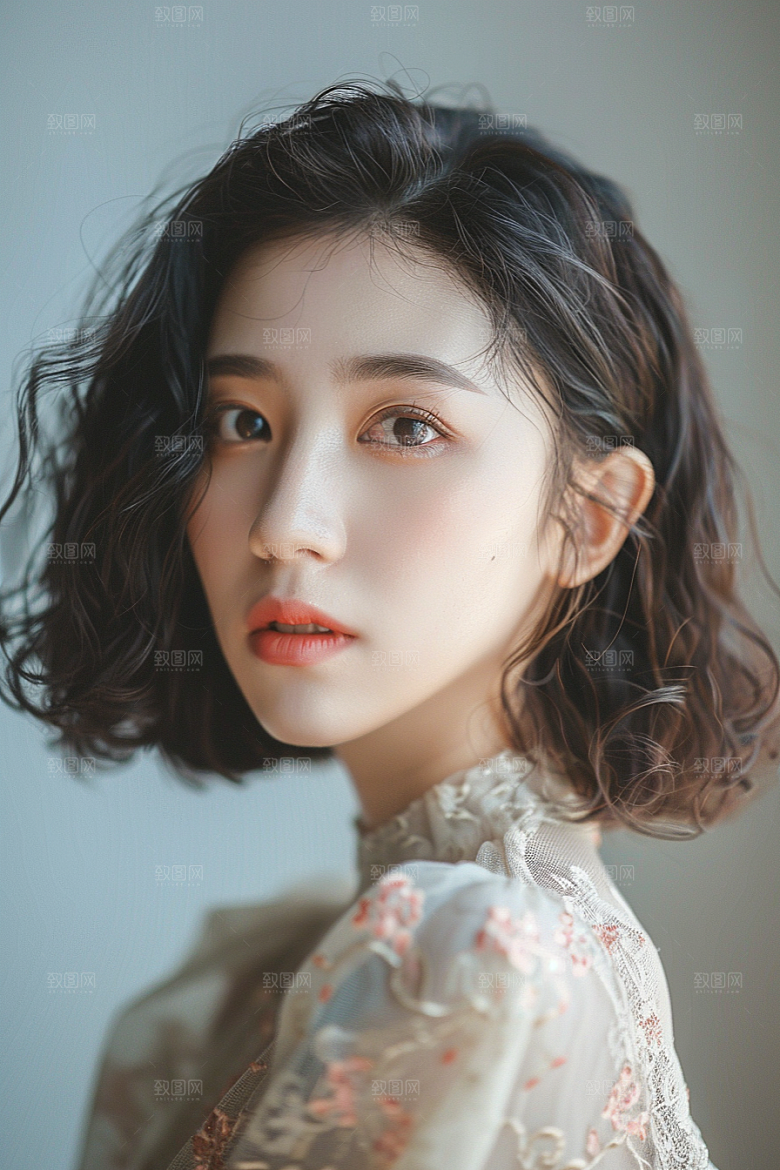 妆造发型肖像彩妆摄影图
