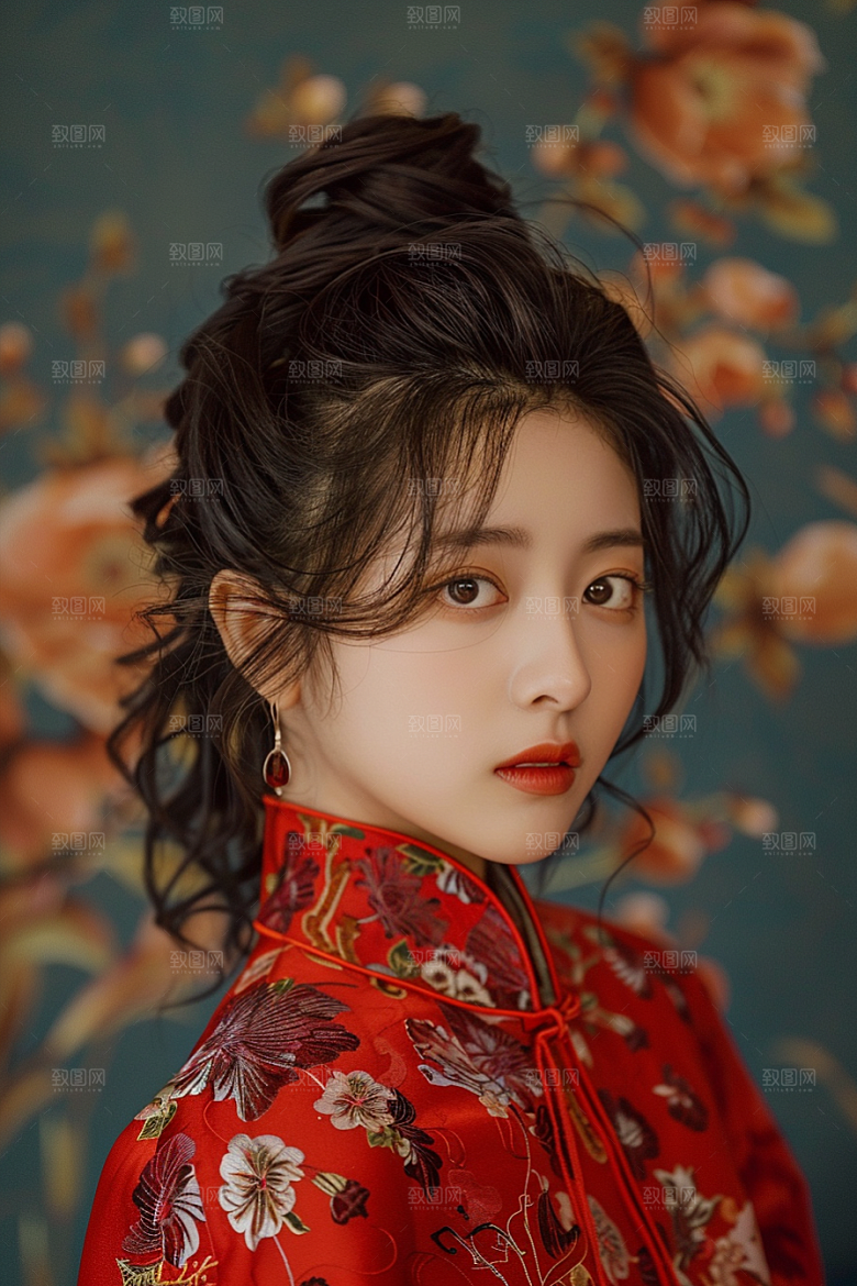 妆造发型艺术彩妆摄影图