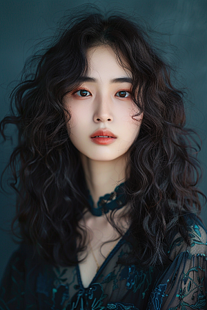 妆造发型美妆造型艺术发型摄影图