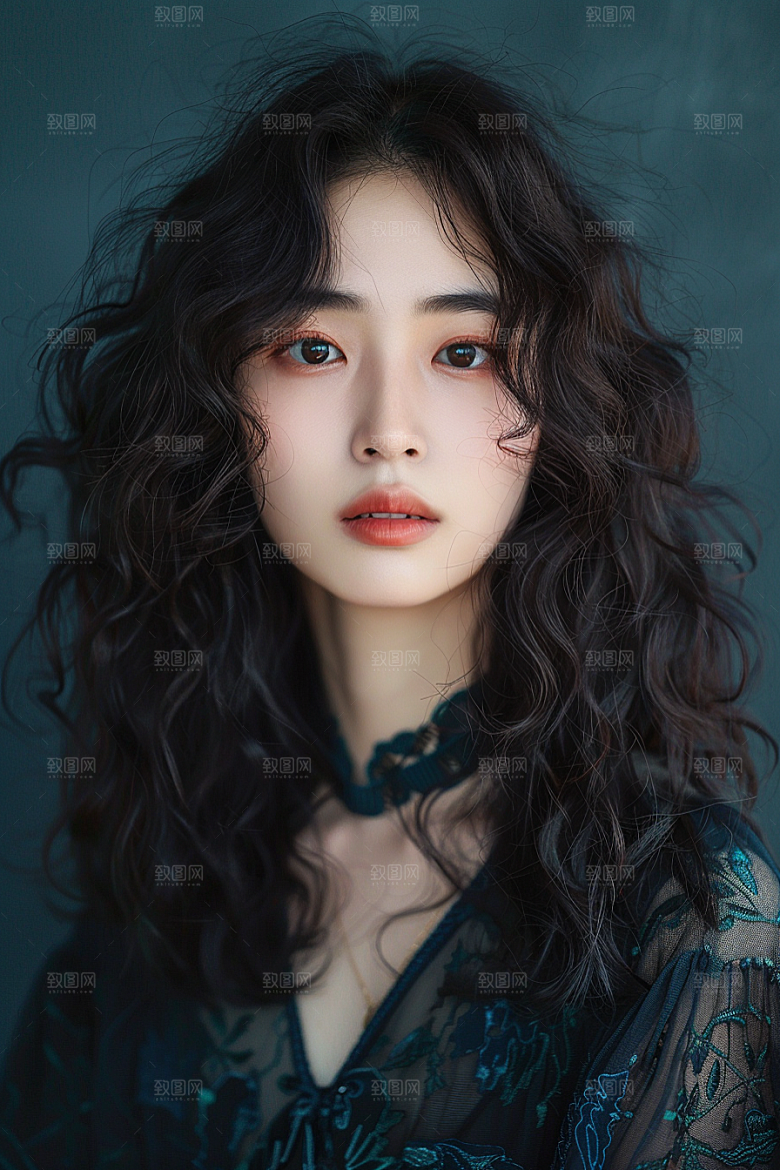 妆造发型美妆造型艺术发型摄影图