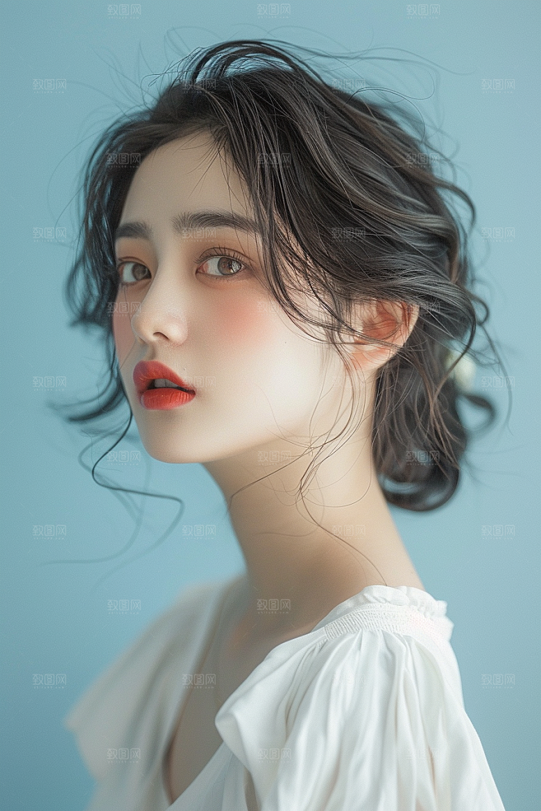 妆造发型高清艺术摄影图