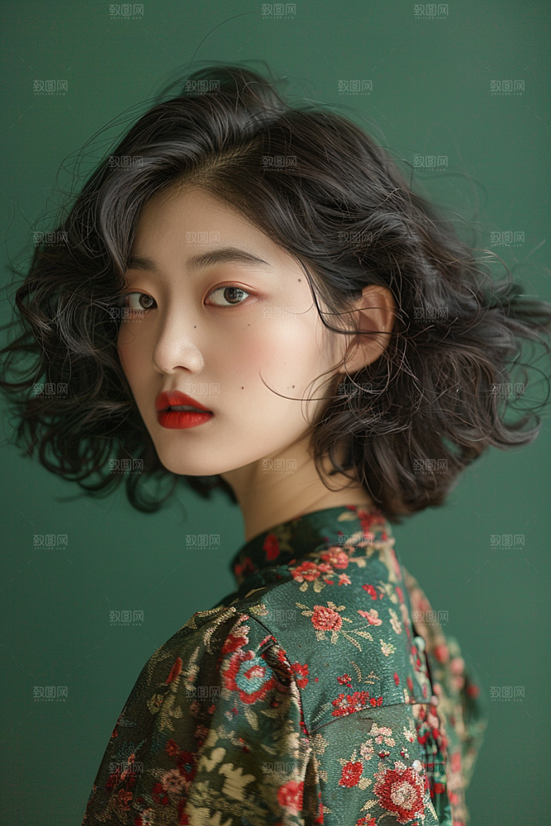 妆造发型艺术肖像摄影图