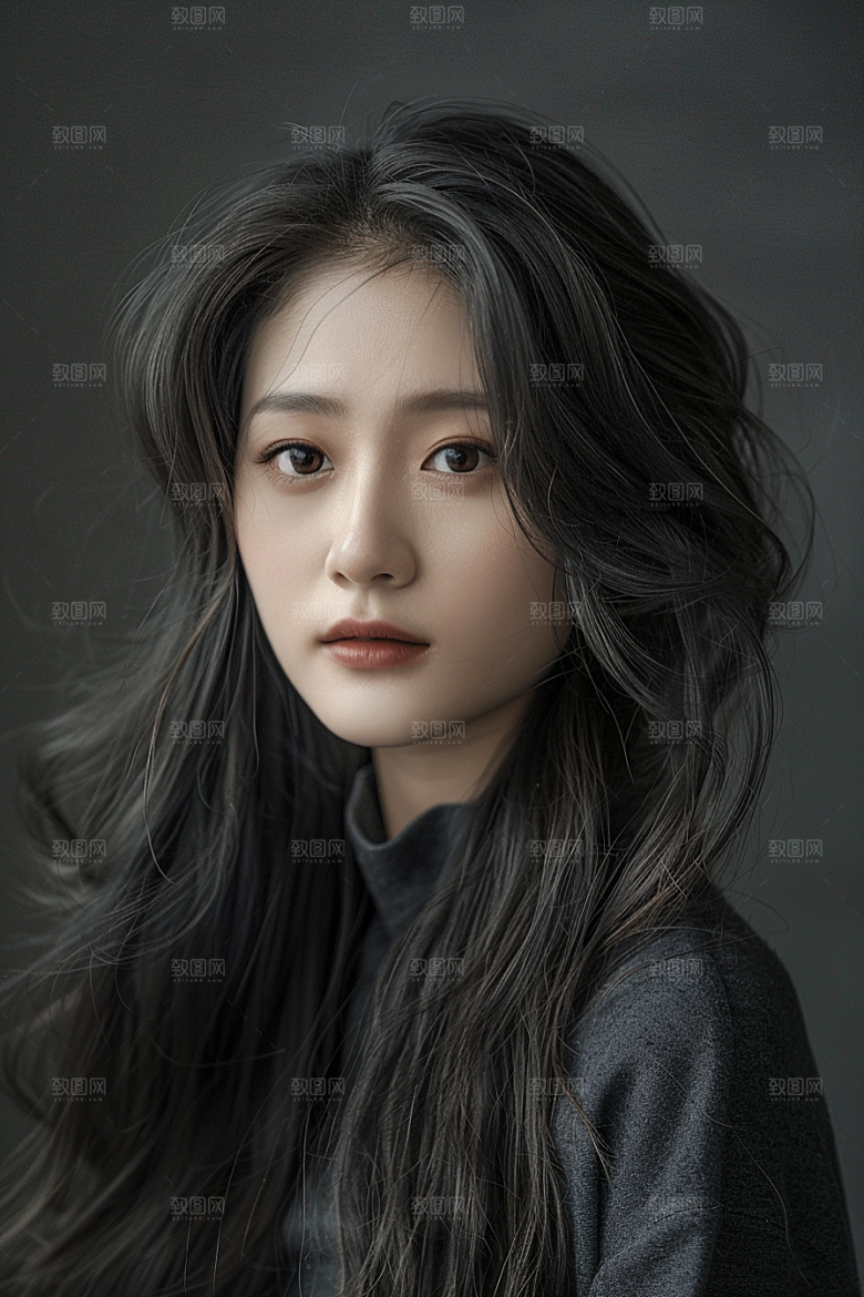 妆造发型肖像美妆摄影图