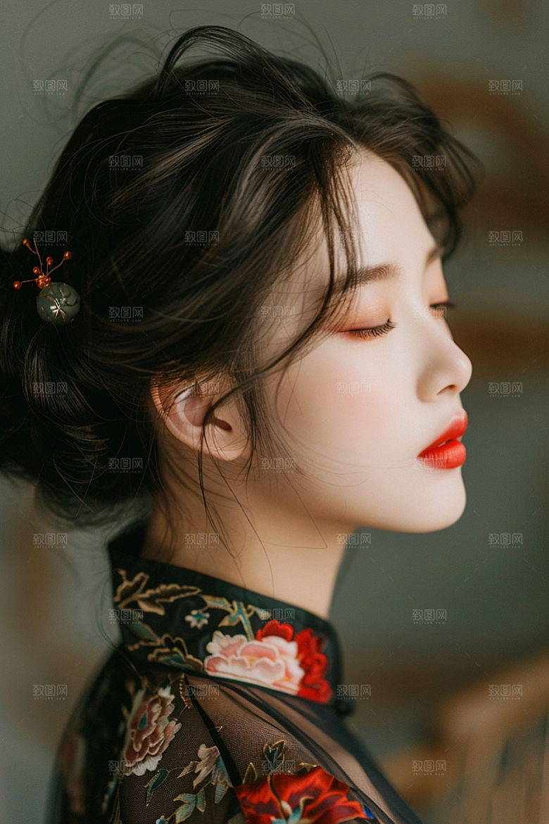 妆造发型美妆艺术摄影图