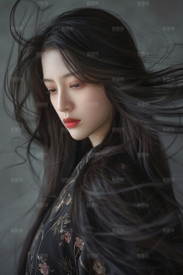 妆造发型艺术美妆造型摄影图