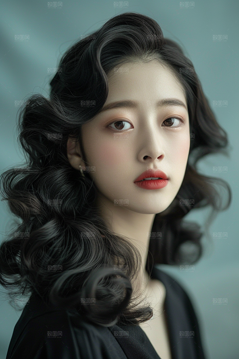 妆造发型彩妆高清摄影图