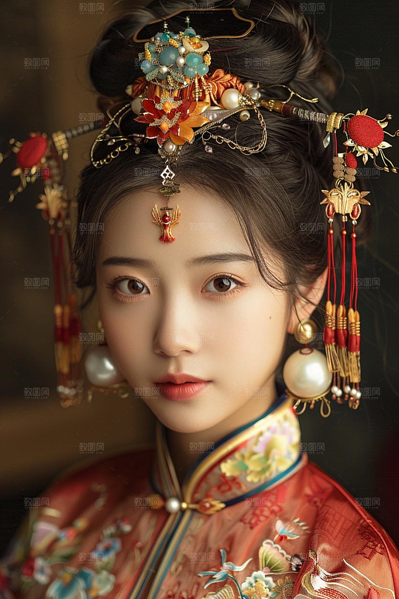 妆造发型艺术艺术发型摄影图