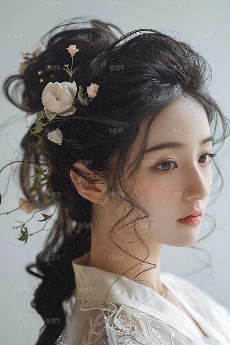 妆造发型艺术高清摄影图