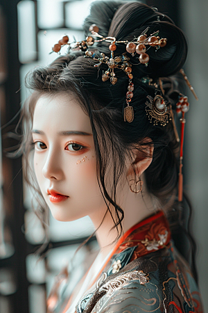 妆造发型彩妆肖像摄影图